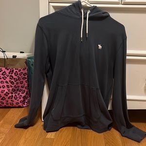 Navy blue Abercrombie hoodie.